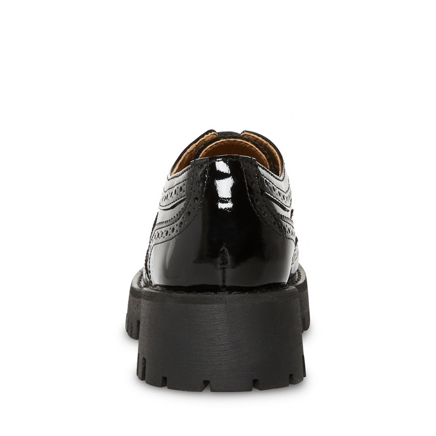 Zapatos Plataforma Steve Madden Lance Charol Mujer Negras | ES LN9S48